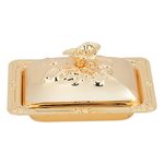 Al Saif Gallery steel date, 12.3 cm, rectangular, golden embossed, with lid - gold product image 1