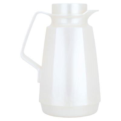 Rotpont glass thermos, 1 liter, plastic outer shell - white product image 1