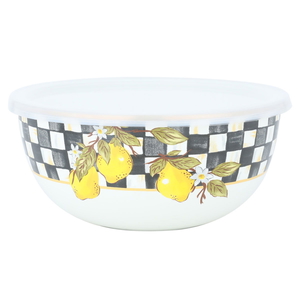 Al Saif Gallery steel bowl, 20 cm, plastic cover - white coloured product image