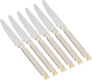 Al Saif Gallery Steel Knife Set, 6 Pieces - Silver product image