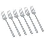 Al Saif Gallery steel sweet fork set, 6 pieces - silver product image 2