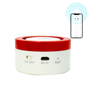 Al Saif Gallery plastic smart alarm device, circular - white product image