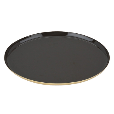 Al Saif Gallery Metal Sweet Serving Plate, 25X19X1.9 Cm - Brown product image 1