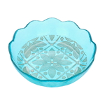 Al Saif Gallery Glass Serving Bowl, 21X21X7 Cm - Turquoise product image 2