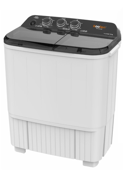 Koolen Semi-Automatic Washing Machine, Top Loading, 5 Kg, Twin Tub, 809101001 - Black White product image 1