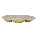 Al Saif Gallery Steel Sweet Serving Plate, Round - Beige product image 2