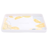 Al Saif Gallery Plastic Serving Tray, 39x27x3 cm, Rectangle, Lemon Pattern, Large - White product image 1