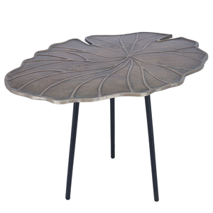 Al Saif Gallery metal serving table, 58x41x47 cm - grey product image