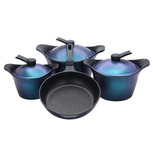 Al Saif Gallery granite cookware set, 7 pieces - dark blue product image