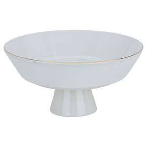 Al Saif Gallery porcelain serving stand, 20 cm, elephant pattern, with base - white product image