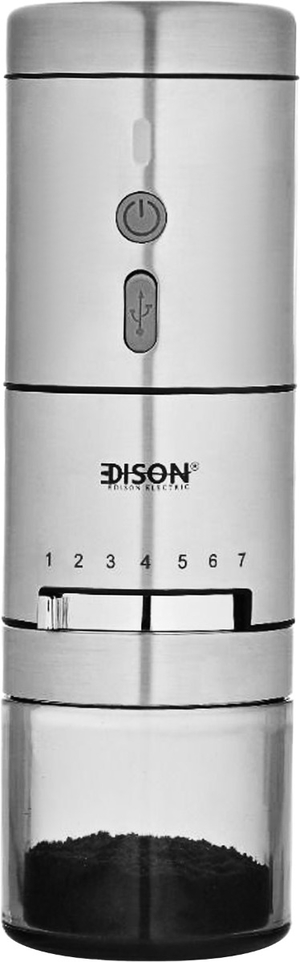 Edison Coffee Grinder, 60ml, 3.6W, 1600A - Silver product image