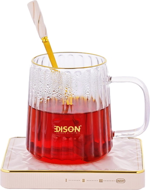 Edison Tea Maker with Glass Cup, 1 Liter, 600 Watt - Beige product image