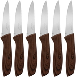 Al Saif Gallery Steel Serrated Knife Set, 6 Pieces - Brown product image 2